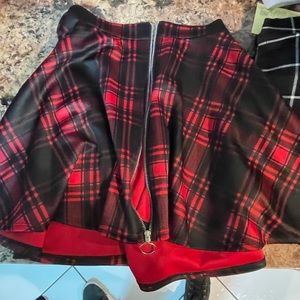 Zipper front skirt